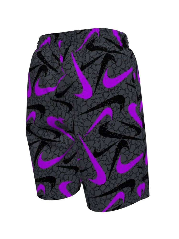 Nike Swim Breaker Big Kids' (Boys') 7" Brief-Lined Volley Short - Black alternate image 2