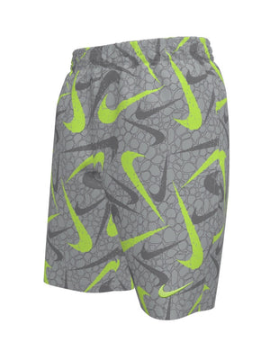 Nike Swim Breaker Big Kids' (Boys') 7" Brief-Lined Volley Short - Wolf Grey