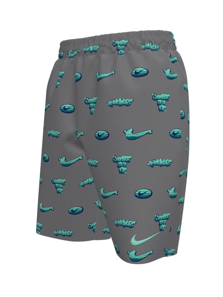 Nike Swim Breaker Big Kids' (Boys') 7" Brief-Lined Volley Short - Bleached Turq