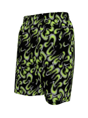 Nike Swim Breaker Big Kids' (Boys') 7" Brief-Lined Volley Short - Black
