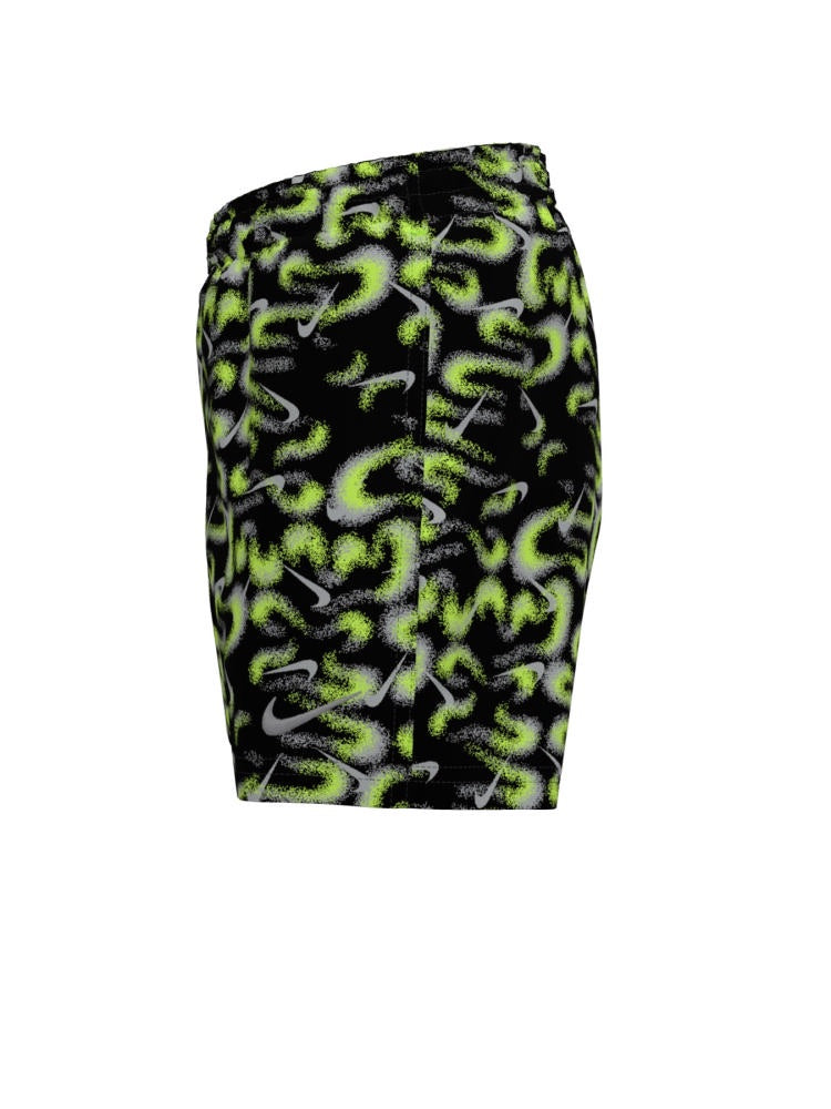 Nike Swim Breaker Big Kids' (Boys') 4" Brief-Lined Volley Short - Black alternate image 1