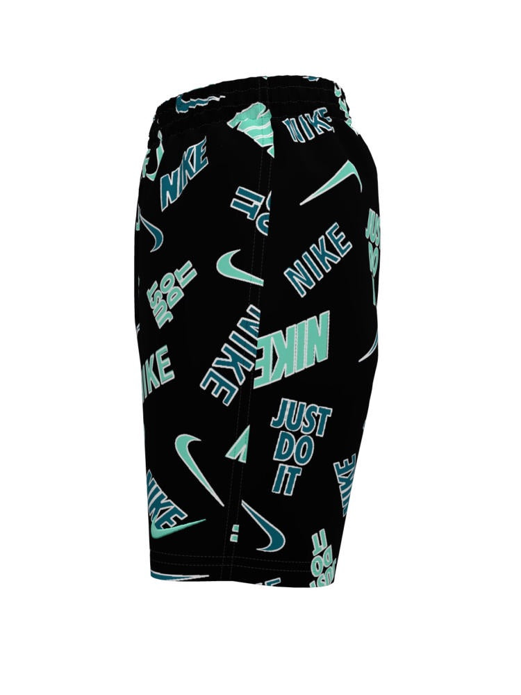 Nike Swim Breaker Big Kids' (Boys') 7" Brief-Lined Volley Short - Black alternate image 1