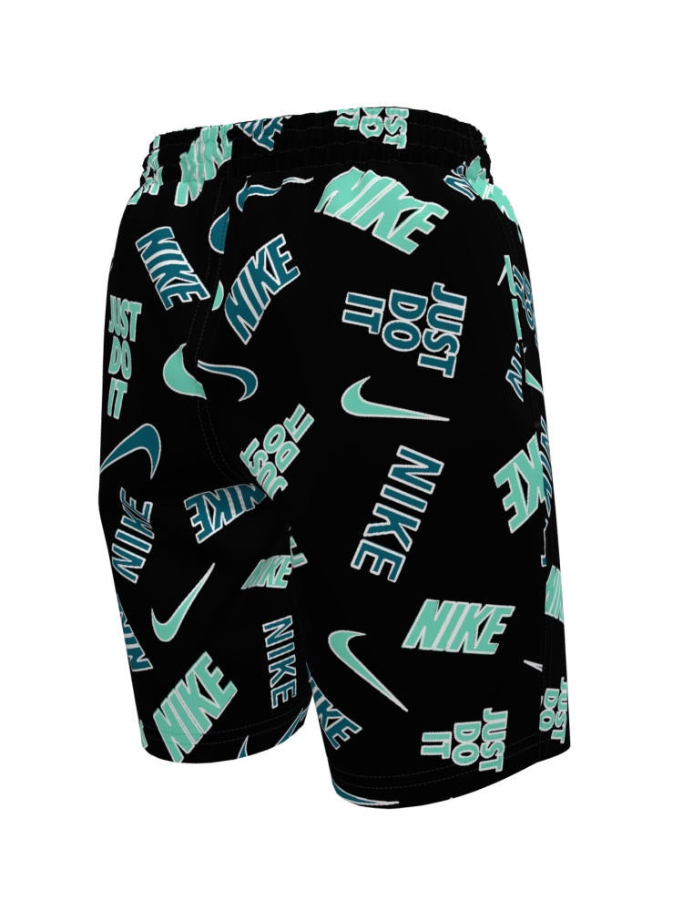 Nike Swim Breaker Big Kids' (Boys') 7" Brief-Lined Volley Short - Black alternate image 2