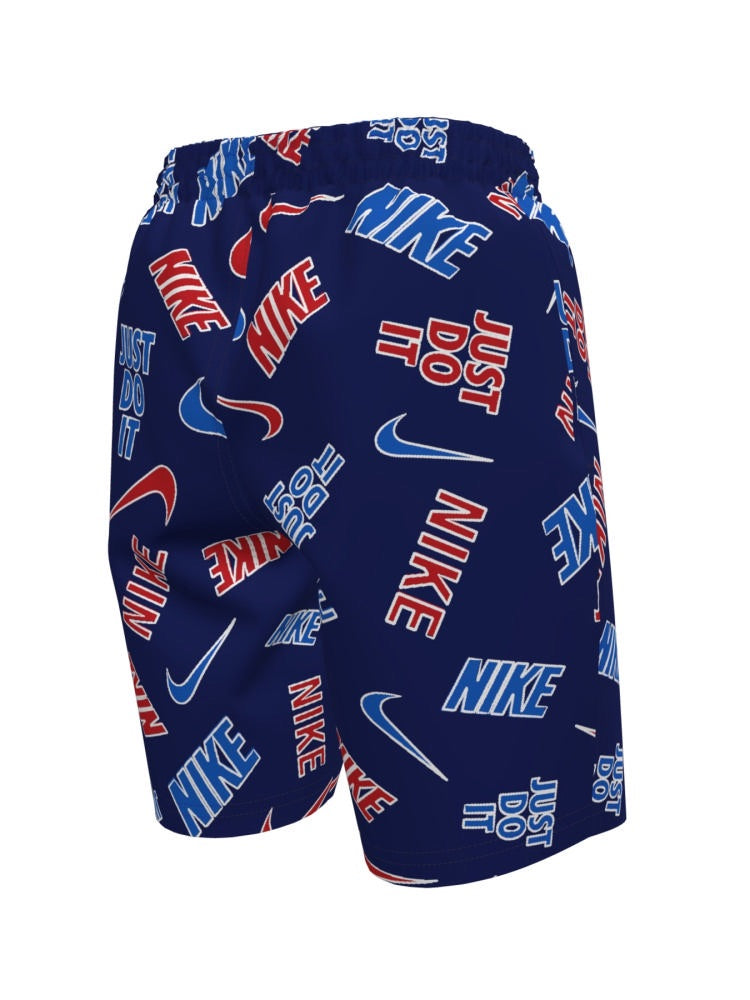 Nike Swim Breaker Big Kids' (Boys') 7" Brief-Lined Volley Short - Blue/Red alternate image 2