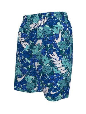 Nike Swim Breaker Big Kids' (Boys') 7" Boxer Volley Short - Blue Crystal