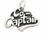 Co-Captain Sterling Silver Charm or Pendant - 27