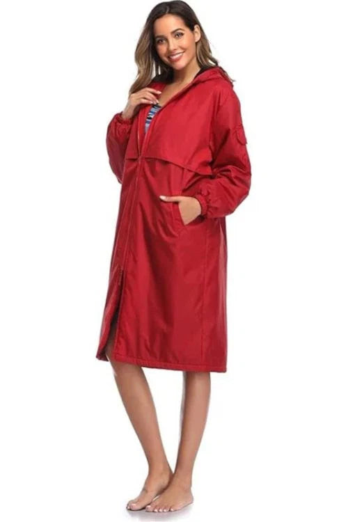 Adoretex Unisex Team Solid Swim Parka w/ Velcro Flaps - 27