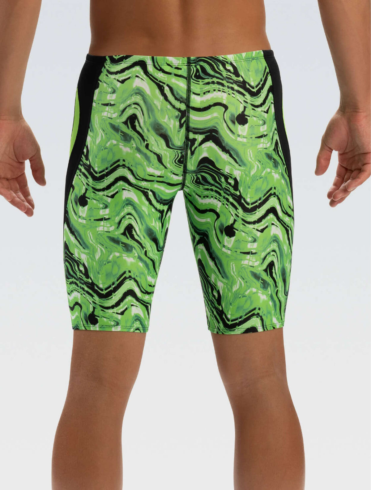 Reliance Men's Blaze Green Color Block Jammer - Blaze Green back