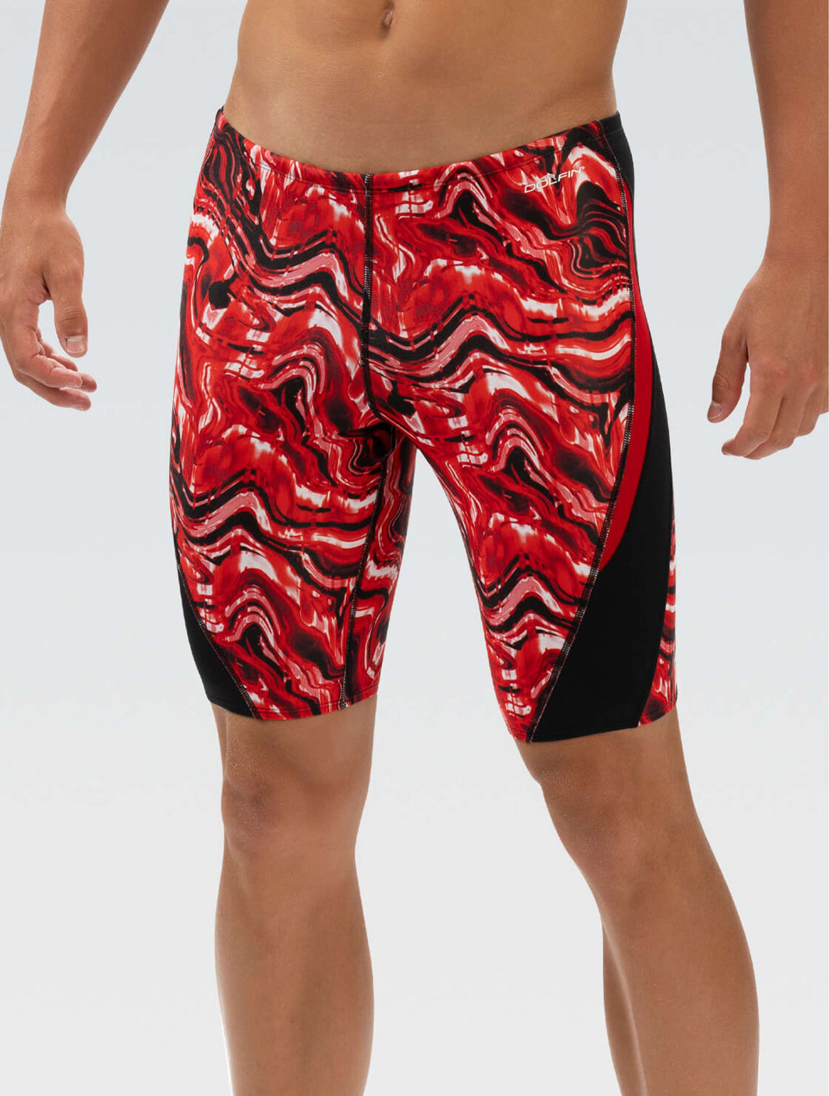 Reliance Men's Blaze Red Color Block Jammer - Blaze Red front