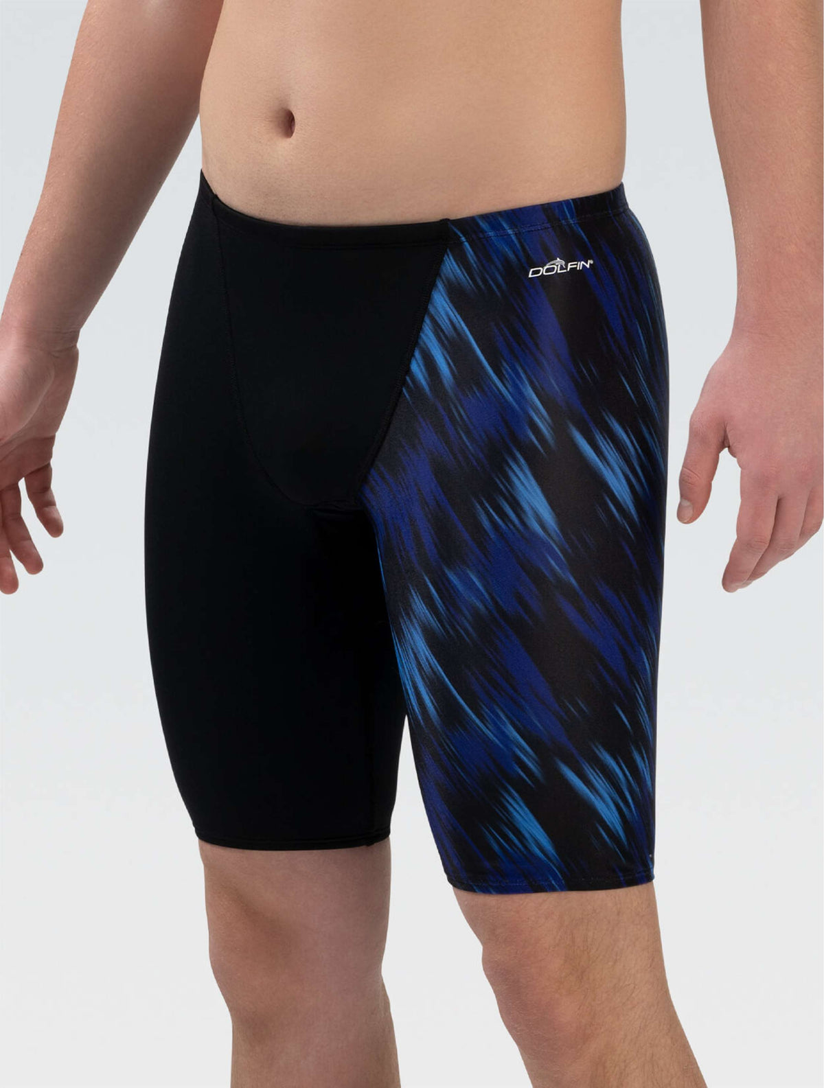 Reliance Men's Flash Blue Asymmetrical Jammer - Flash Blue front