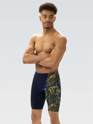 Reliance Men's Forcefield Navy and Gold Asymmetrical Jammer - Forcefield Navy and Gold front-extra