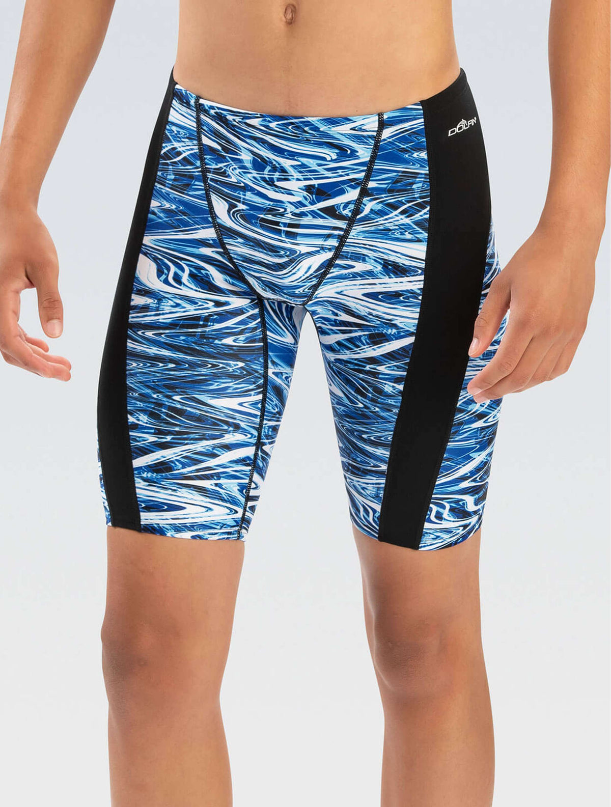Reliance Men's Jet Stream Blue Spliced Jammer - Jet Stream Blue front