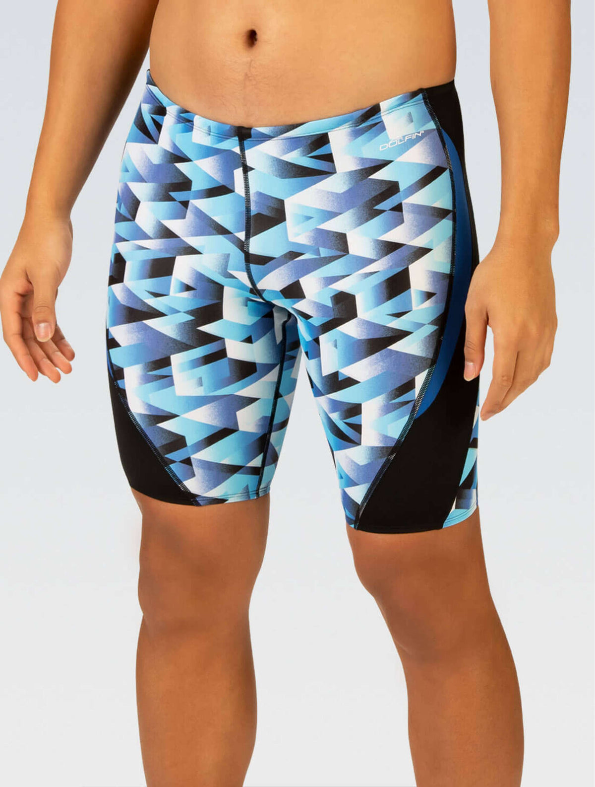 Reliance Men's Molten Blue Printed Jammer - Molten Blue Printed front