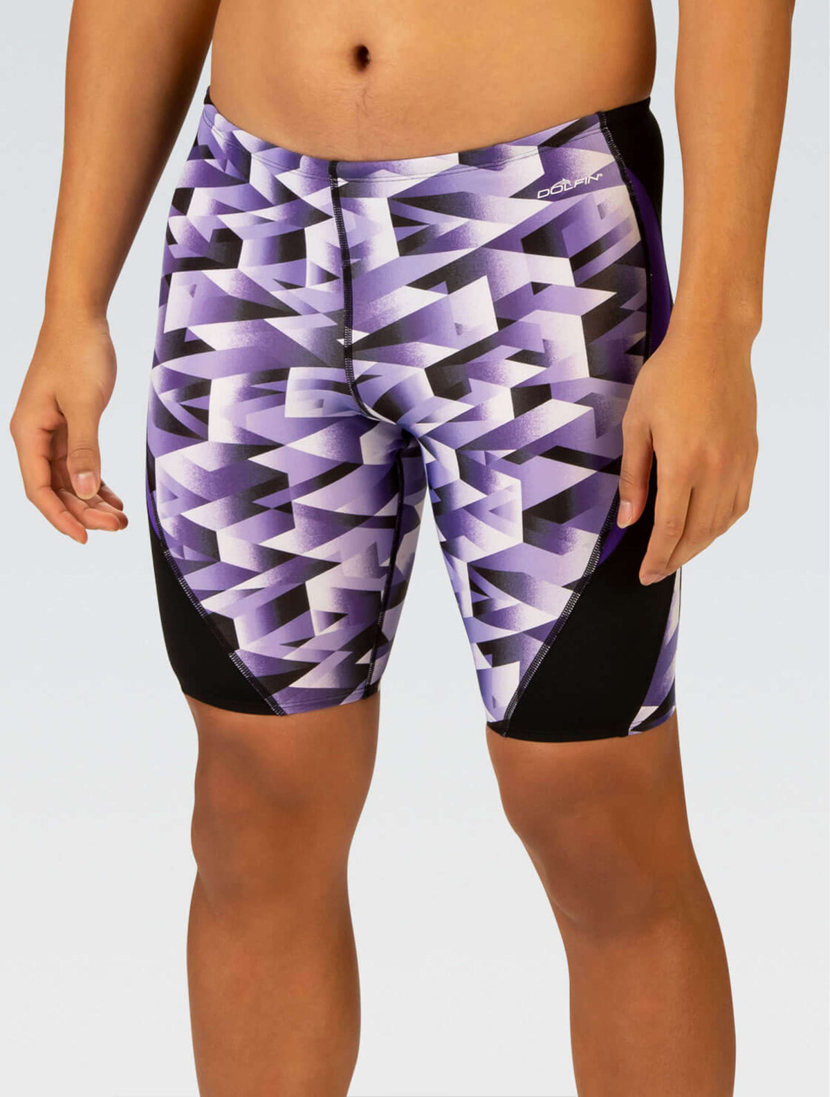 Reliance Men's Molten Purple Printed Jammer - Molten Purple Printed front