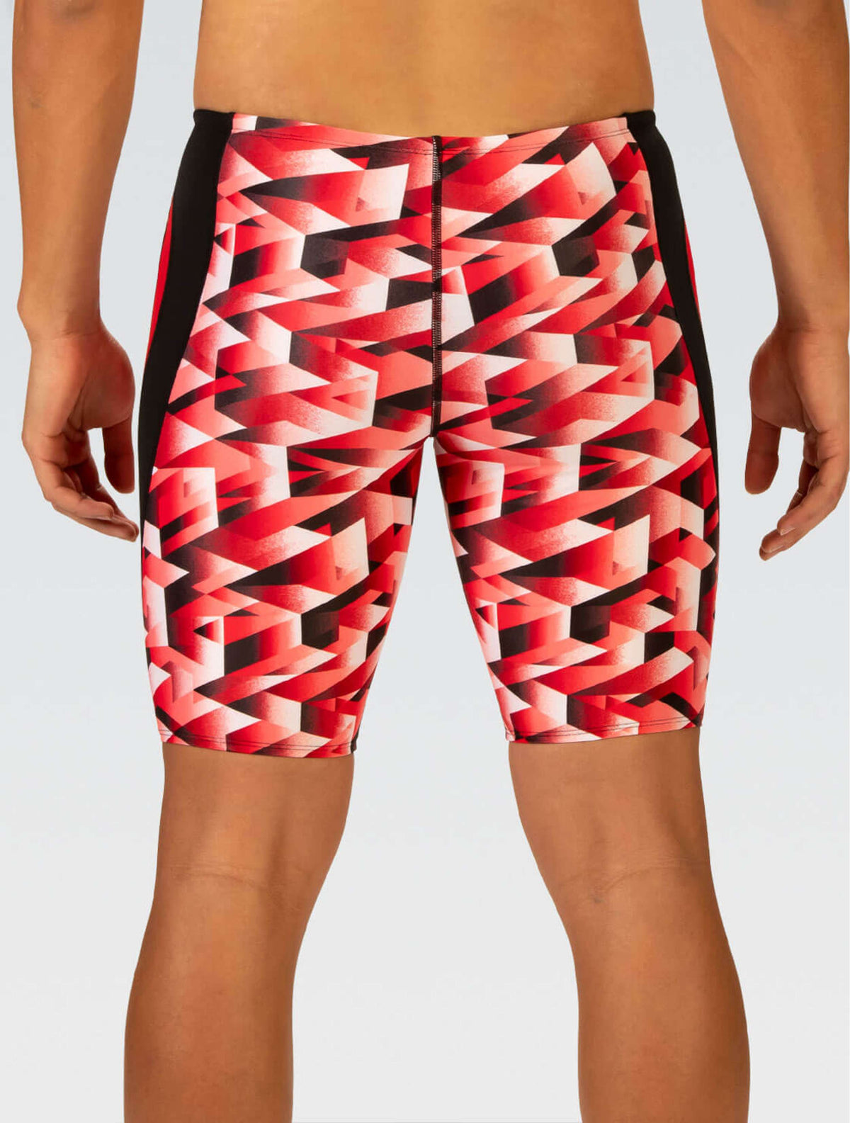 Reliance Men's Molten Red Printed Jammer - Molten Red Printed back