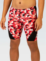 Reliance Men's Molten Red Printed Jammer - Molten Red Printed front