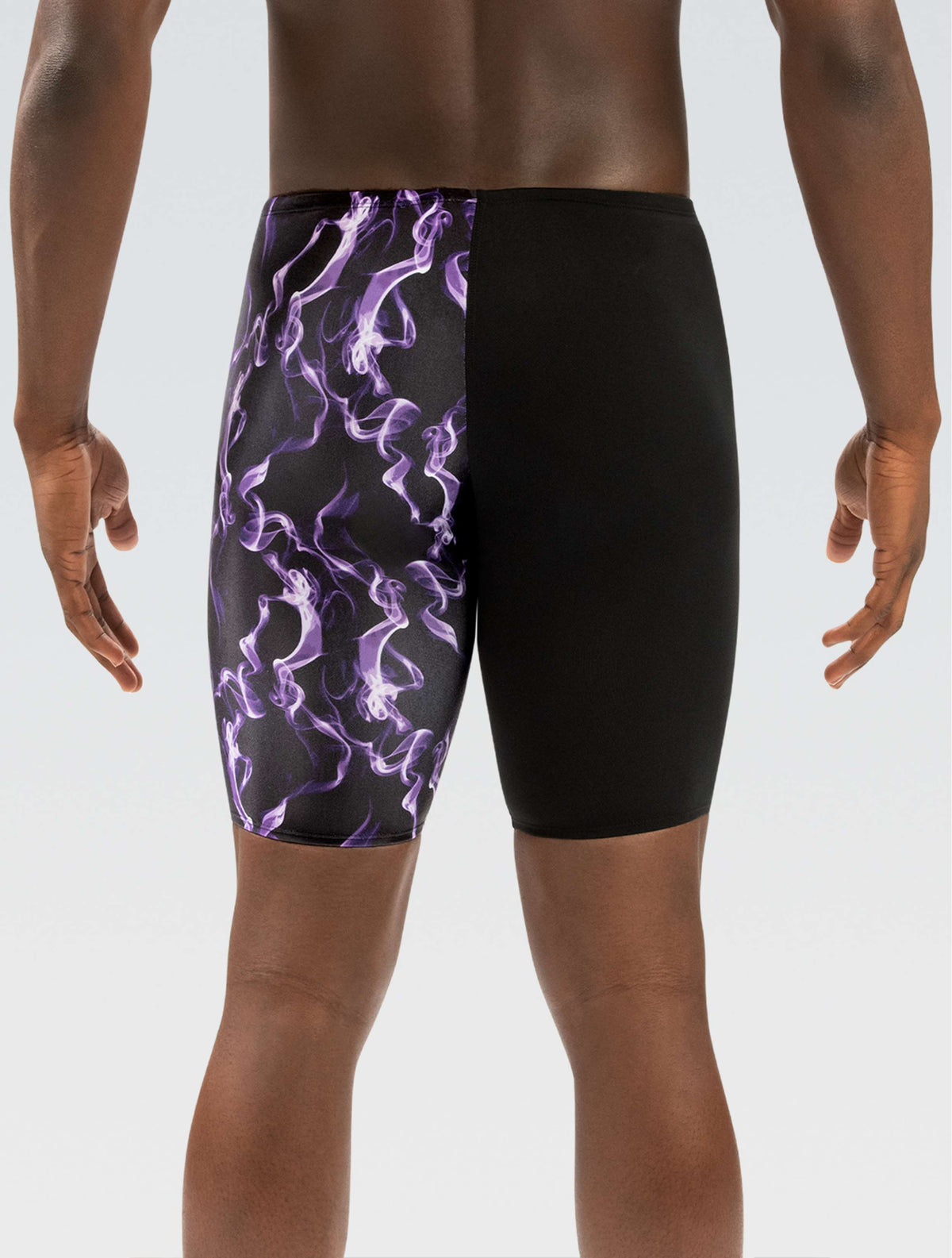 Reliance Men's Printed Vapor Purple and Color Blocked Leg Jammer - Vapor Purple and Color Blocked Leg back-model