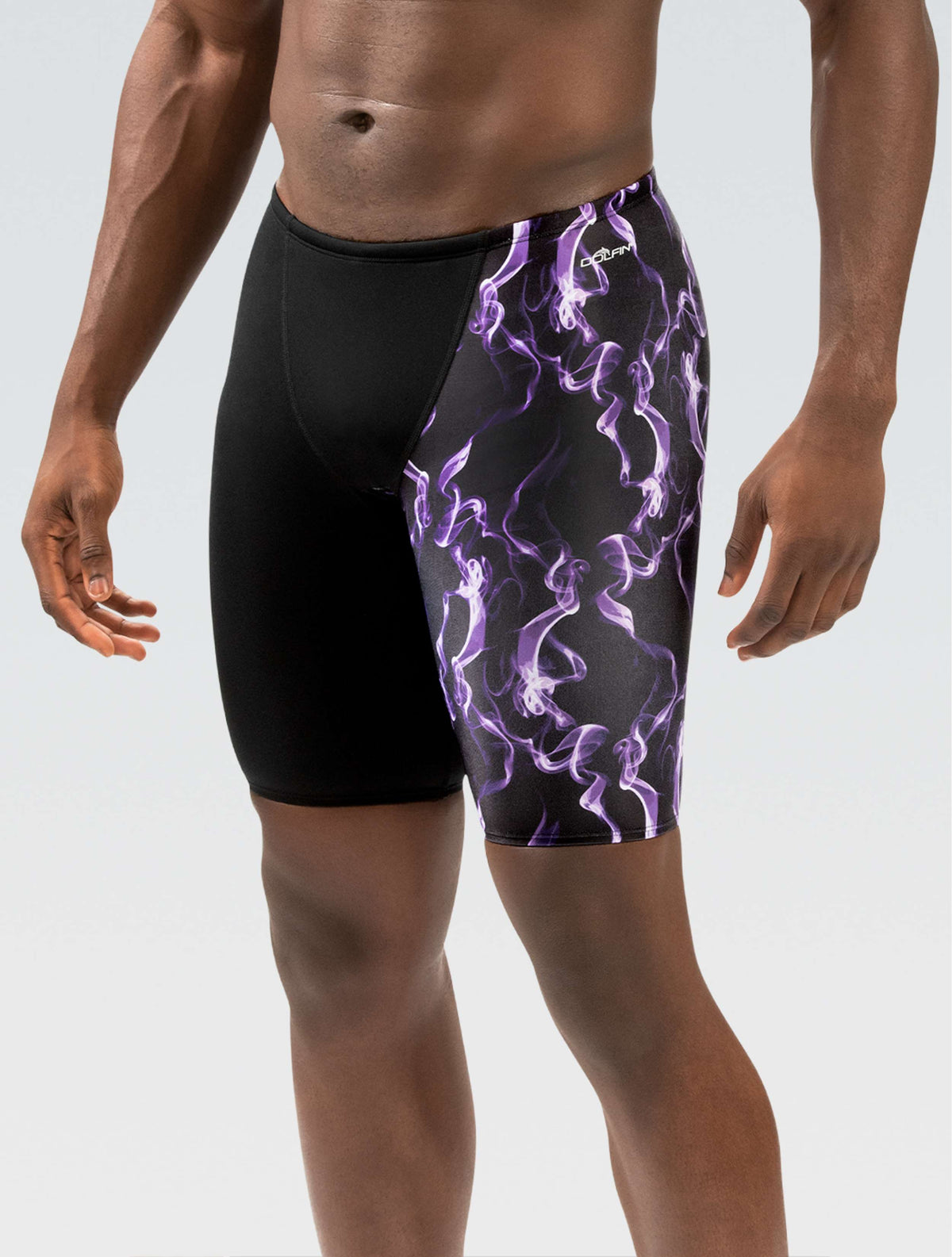 Reliance Men's Printed Vapor Purple and Color Blocked Leg Jammer - Vapor Purple and Color Blocked Leg front-model