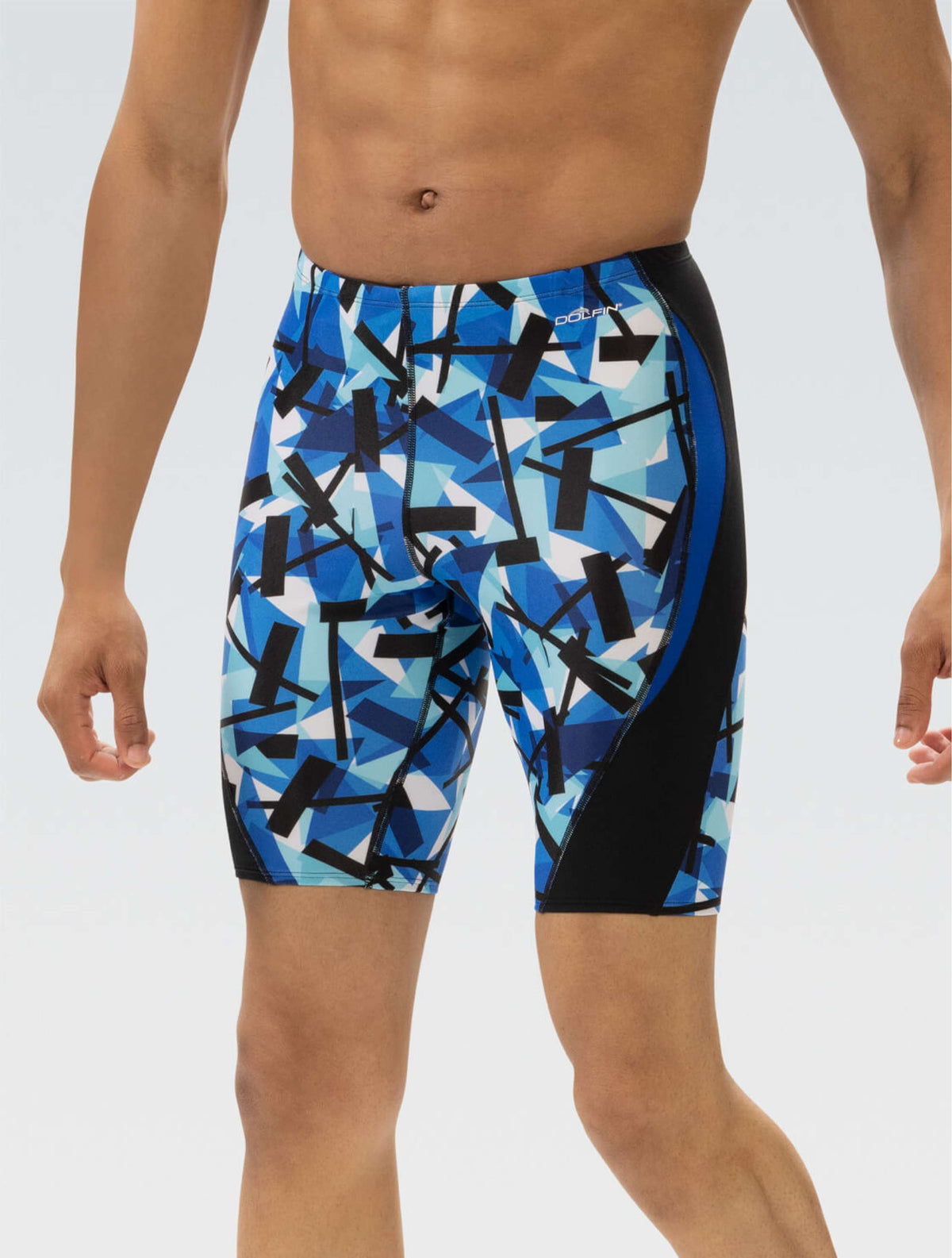 Reliance Men's Razor Blue Color Block Jammer - Razor Blue front