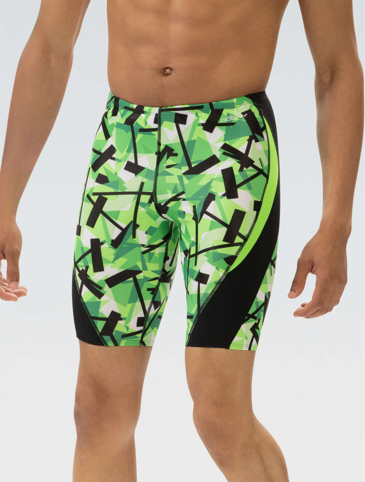 Reliance Men's Razor Green Color Block Jammer - Razor Green front