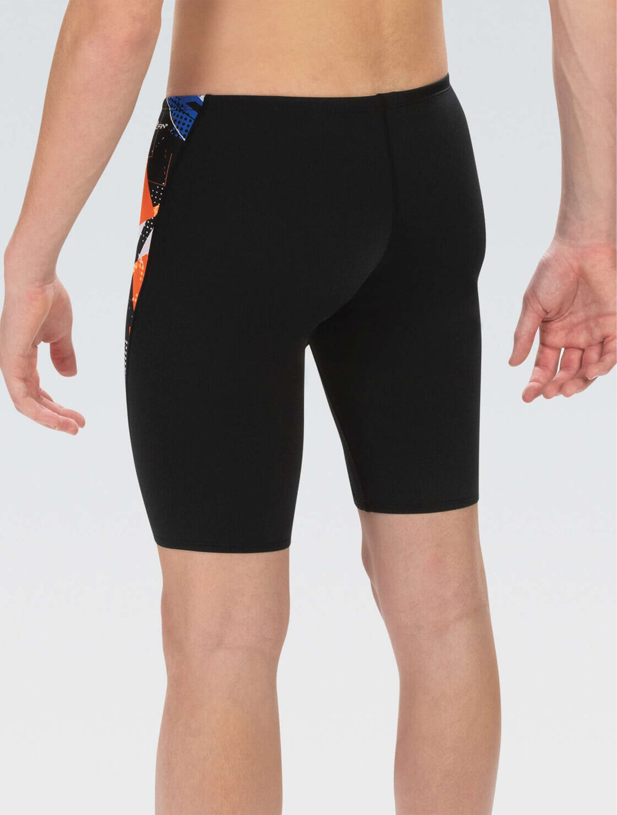 Reliance Men's Renegade Royal and Orange Spliced Jammer - Renegade Royal and Orange back