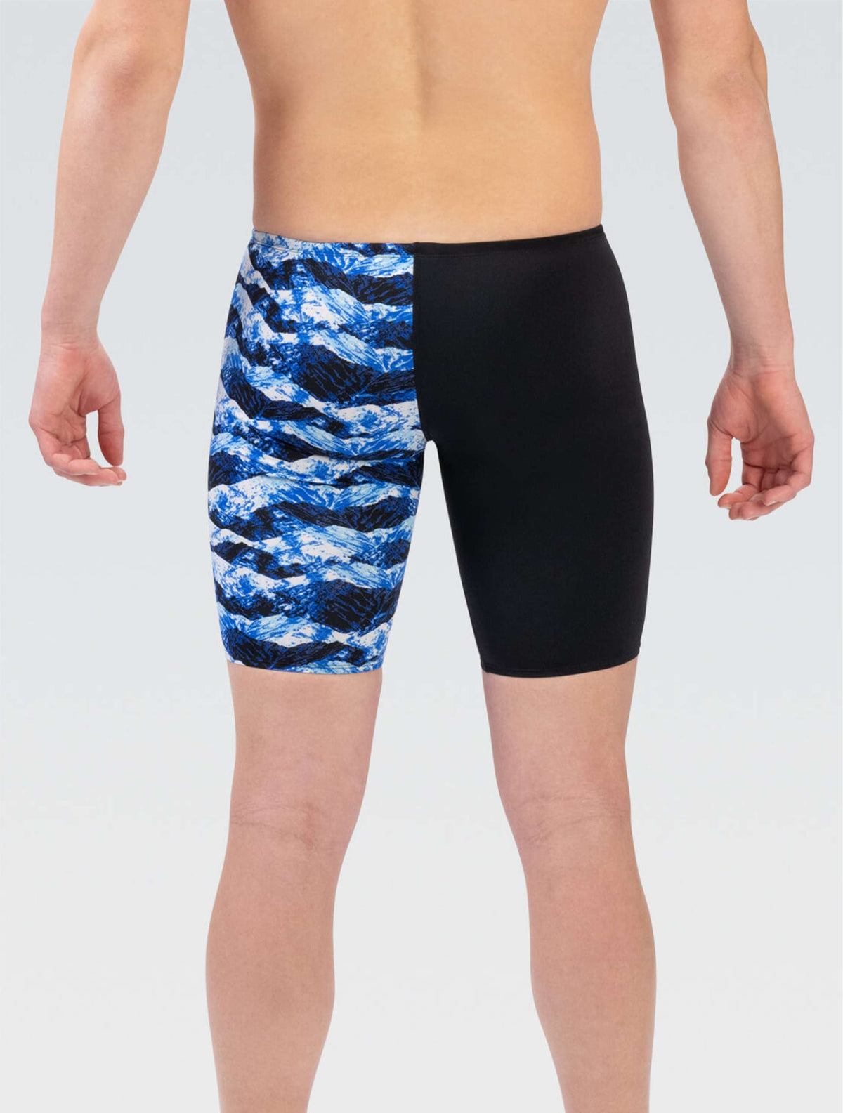 Reliance Men's Summit Blue Asymmetrical Jammer - Summit Blue back