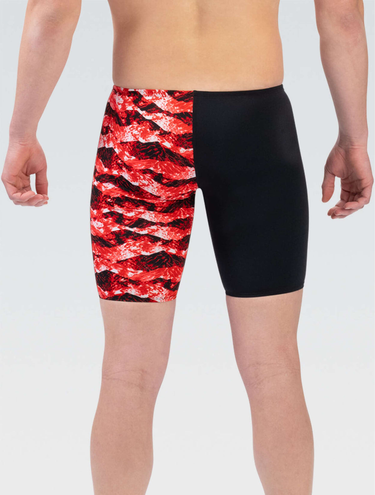 Reliance Men's Summit Red Asymmetrical Jammer - Summit Red back