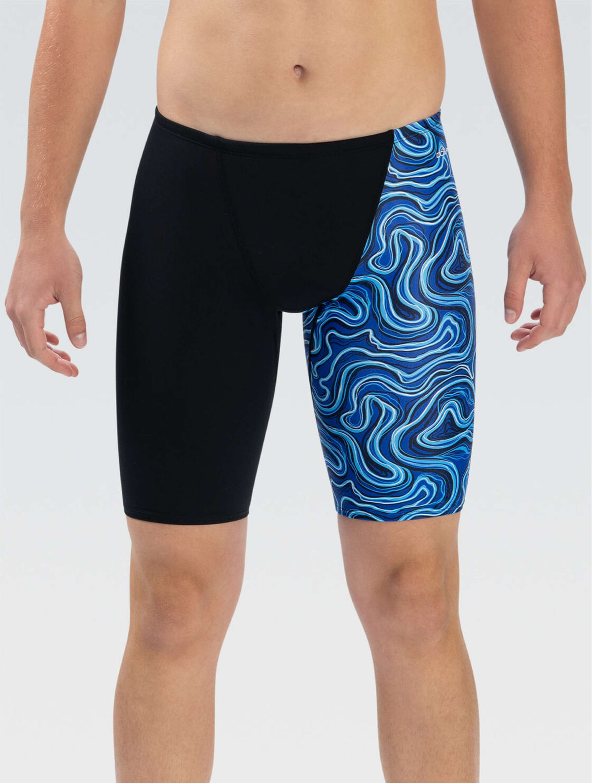 Reliance Men's Tsunami Blue Asymmetrical Jammer - Tsunami Blue front