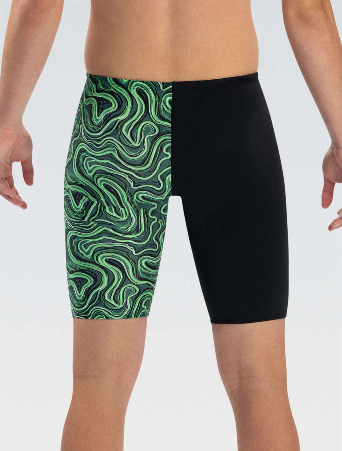 Reliance Men's Tsunami Green Asymmetrical Jammer - Tsunami Green back