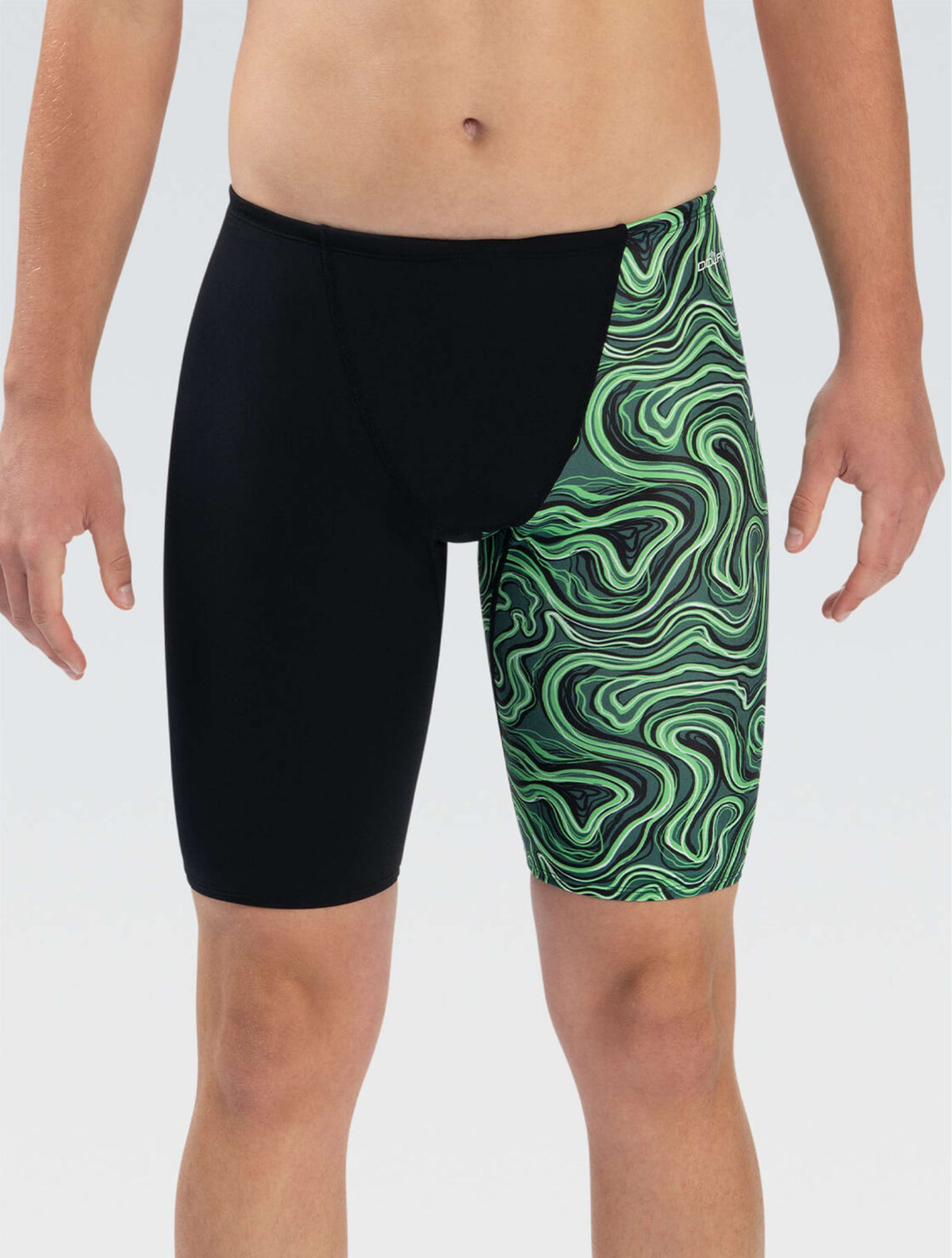 Reliance Men's Tsunami Green Asymmetrical Jammer - Tsunami Green front