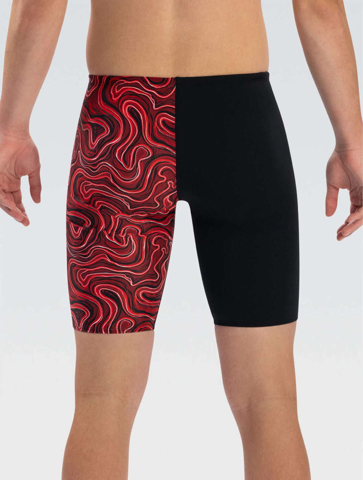Reliance Men's Tsunami Red Asymmetrical Jammer - Tsunami Red back