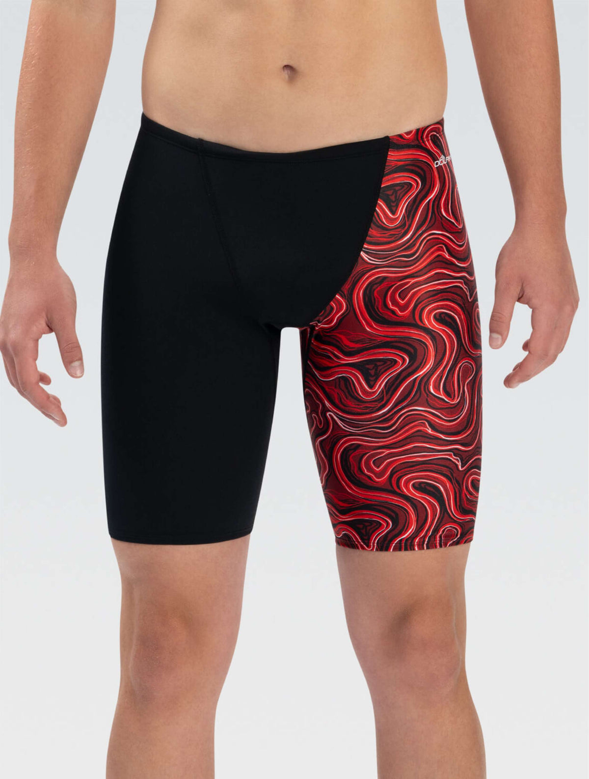 Reliance Men's Tsunami Red Asymmetrical Jammer - Tsunami Red front