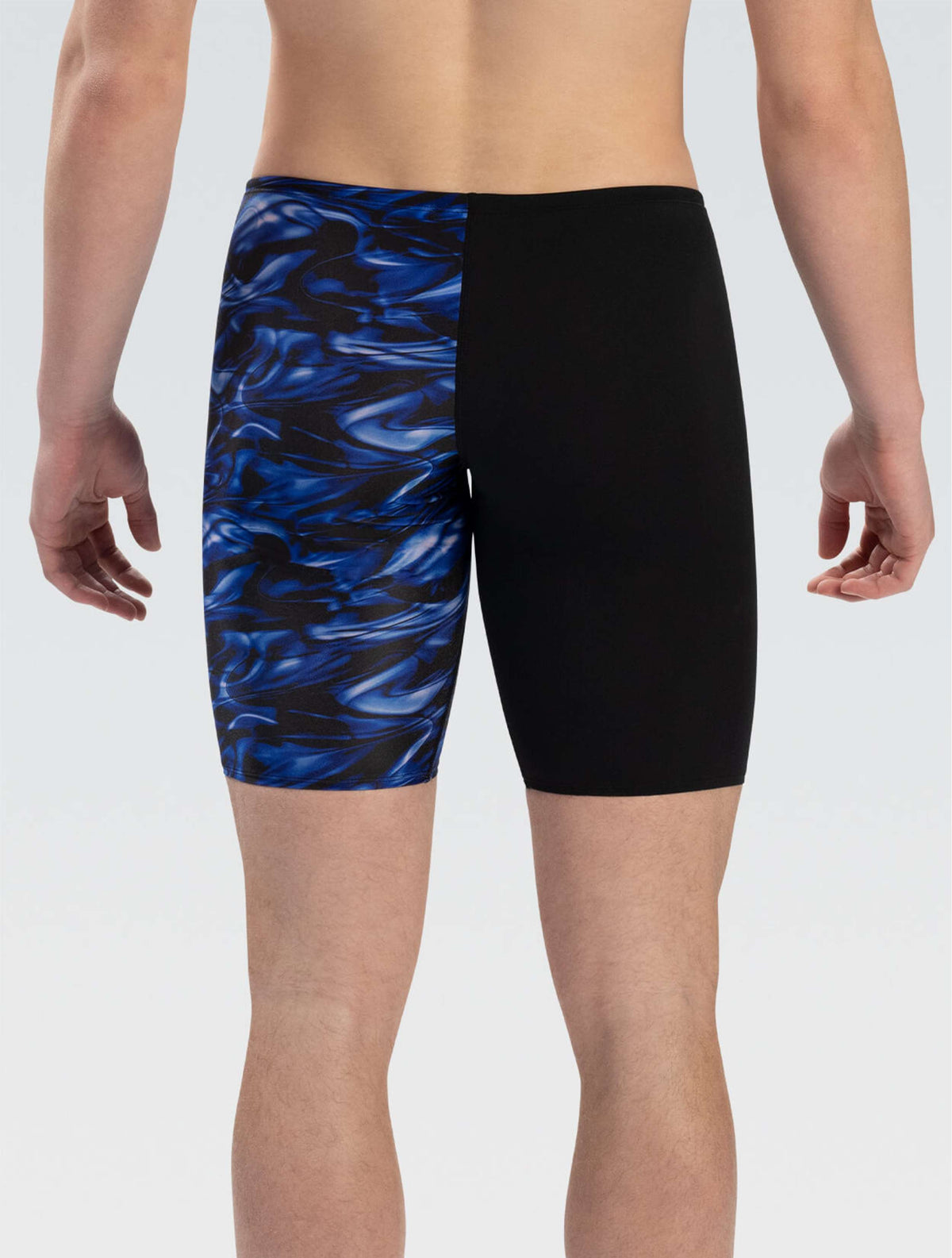 Reliance Men's Zephyr Blue Asymmetrical Jammer - Zephyr Blue back