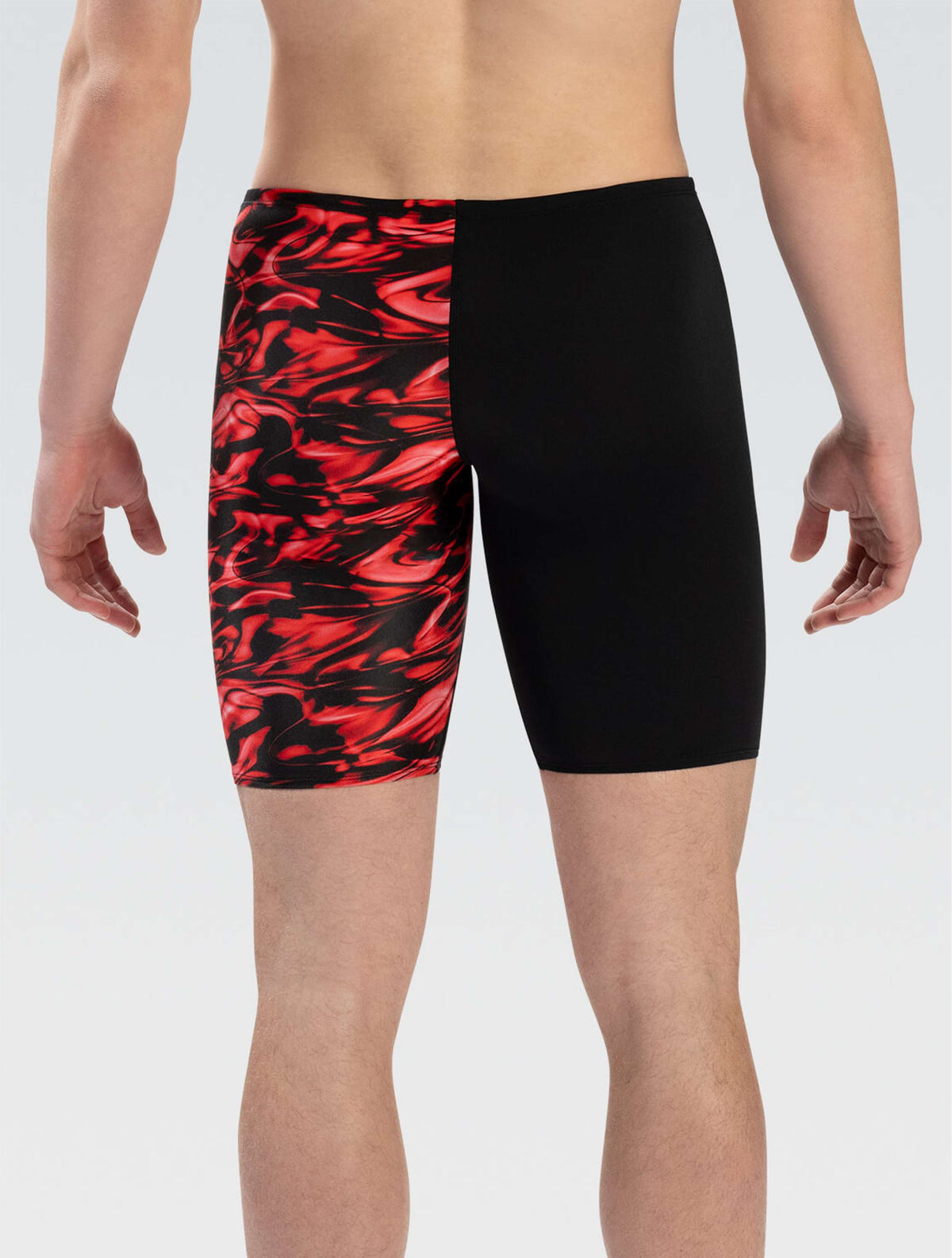 Reliance Men's Zephyr Red Asymmetrical Jammer - Zephyr Red back
