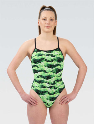 Reliance Summit Green V-Back One Piece - Summit Green front