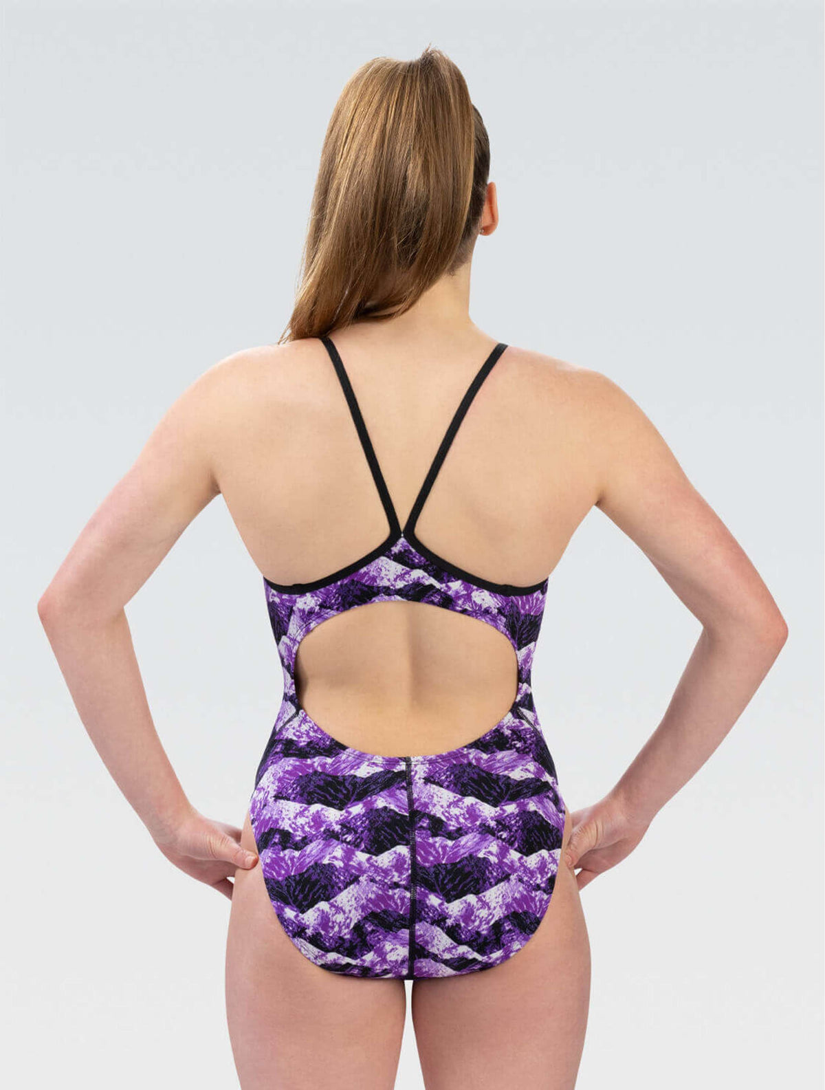 Reliance Summit Purple V-Back One Piece - Summit Purple back
