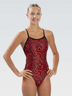 Reliance Tsunami Red V-Back One Piece - Tsunami Red front