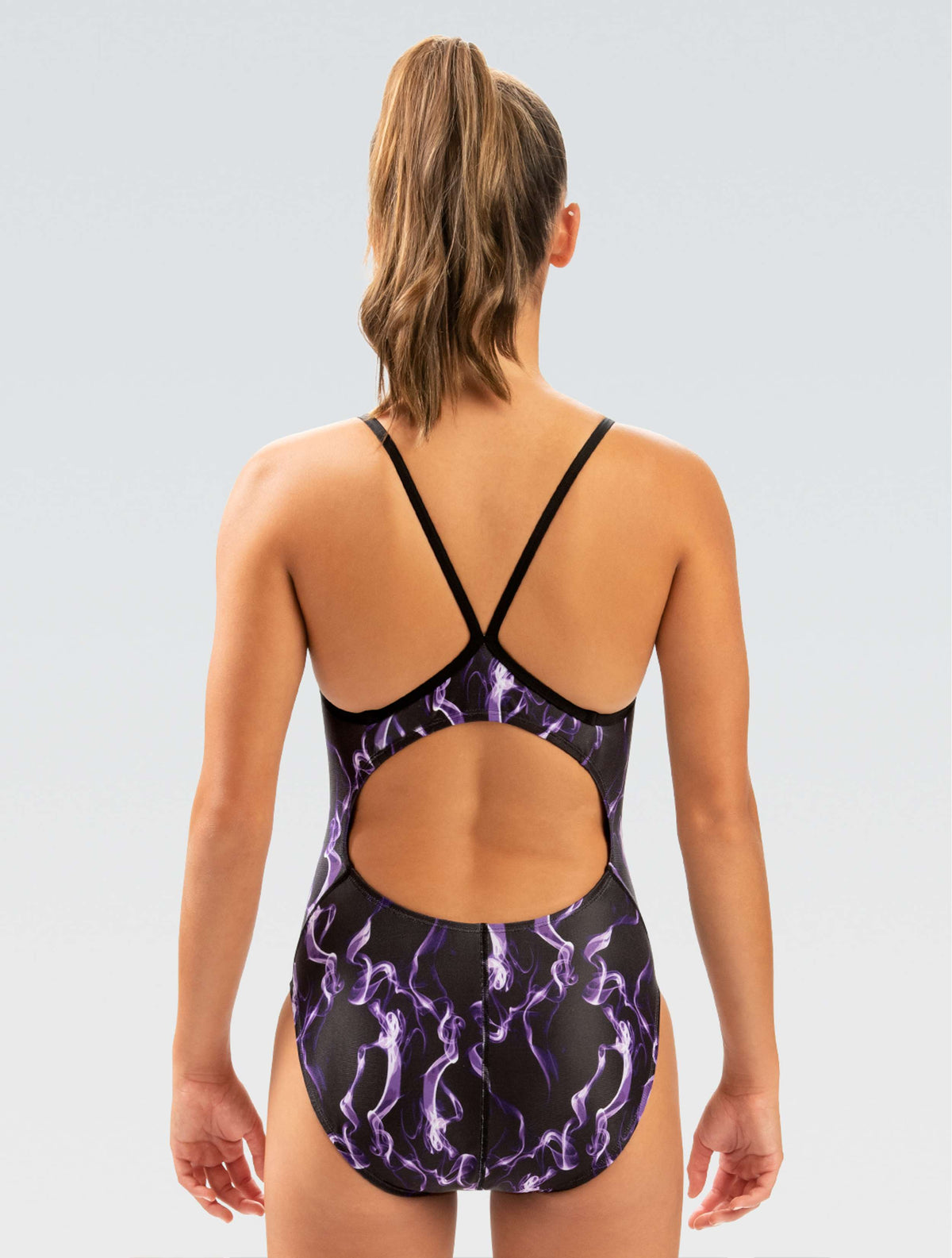 Reliance Women's Vapor Purple V-Back One Piece - Vapor Purple back