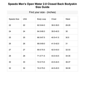 Speedo Fastskin LZR Elite Openwater 2.0 Men's Closedback Bodyskin - 27