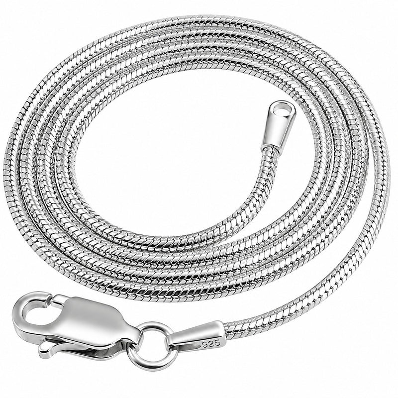 Sterling Silver Snake Chain Necklace 16 inches - 27