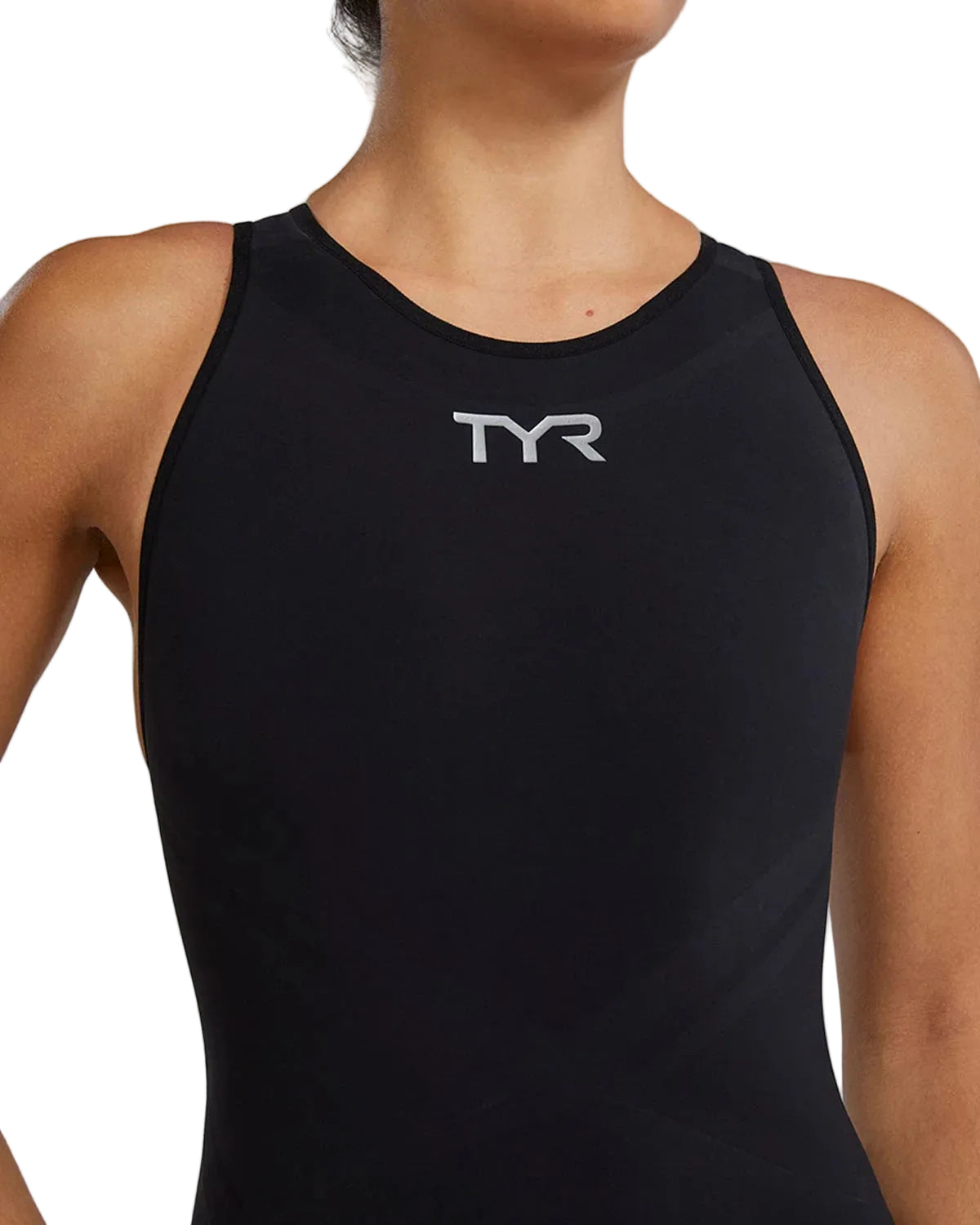 TYR Venzo Phantom Women's Solid OPEN Back Kneeskin Tech Suit - 26