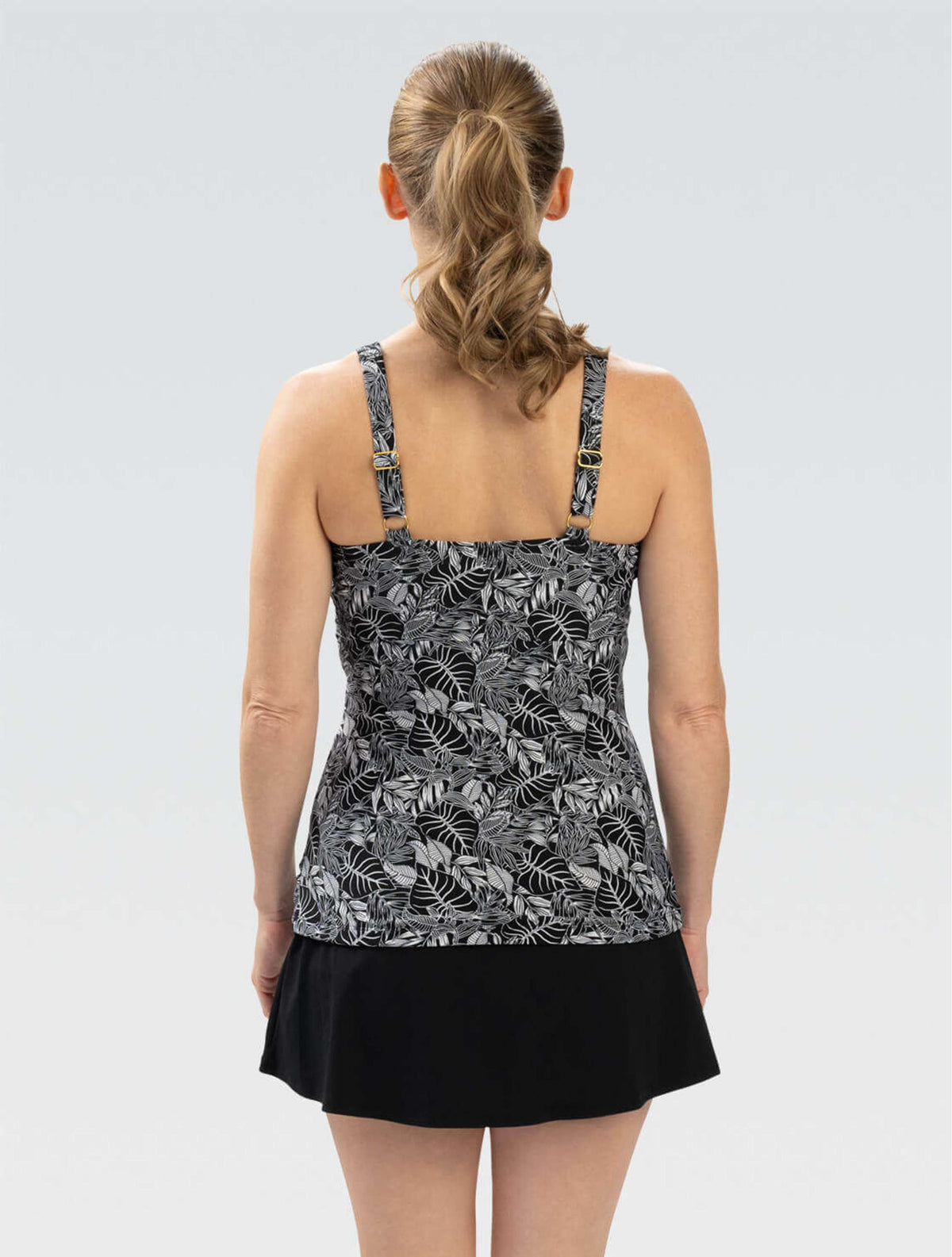 Women's Aquashape Botanical Wrap Front Tankini Top - Botanical back