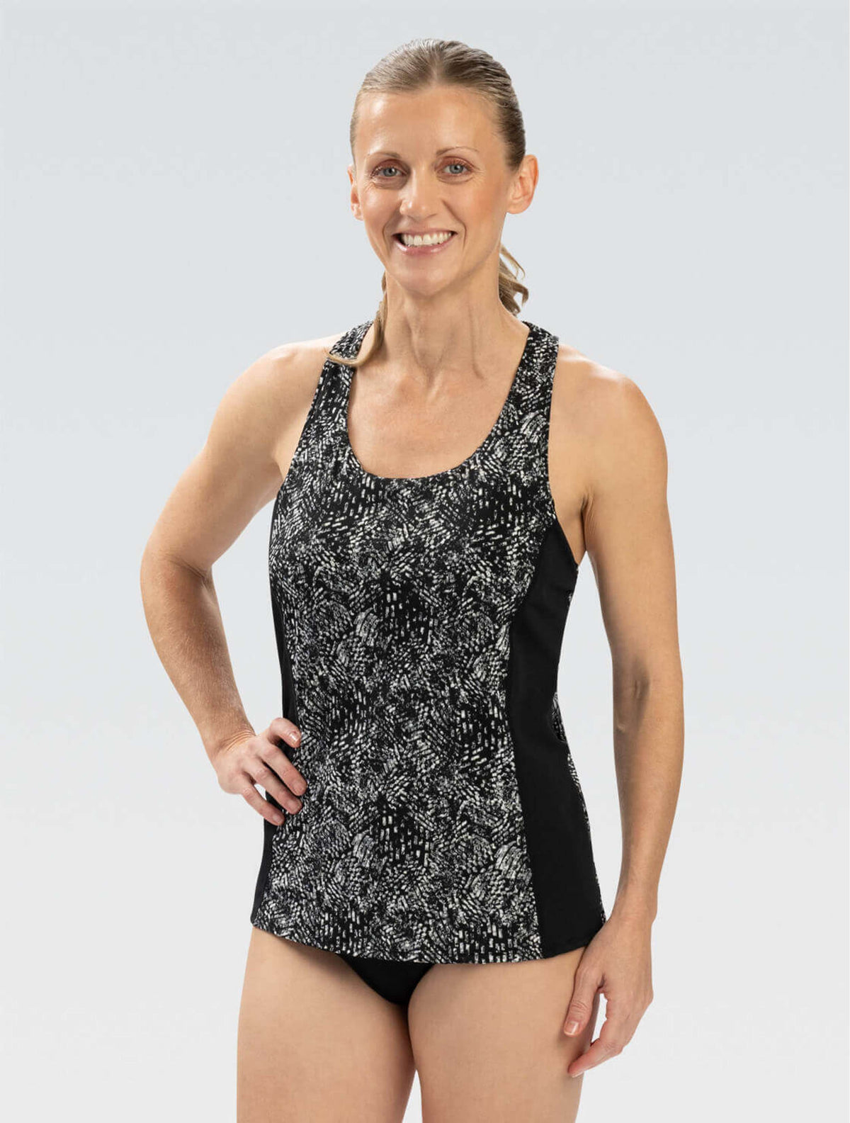 Women's Aquashape Breeze Twist Back Tankini Top - Breeze front