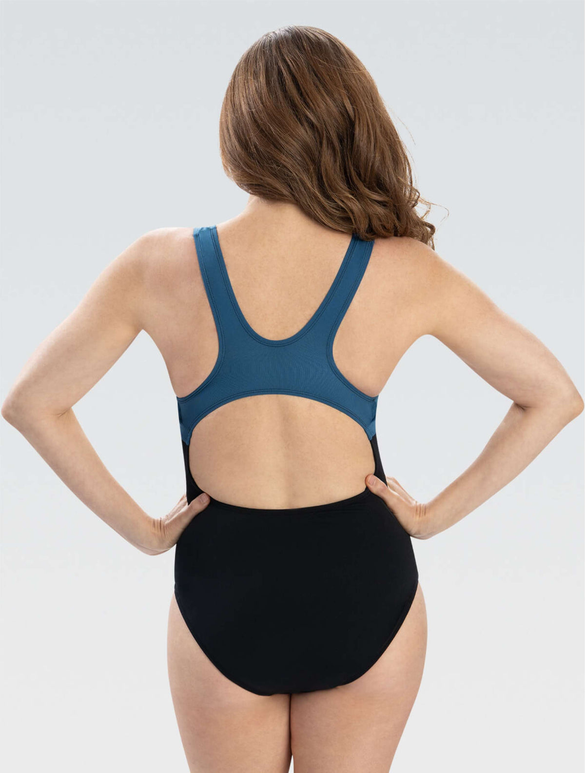 Women's Aquashape Color Blocked Moderate One Piece - Color Blocked back