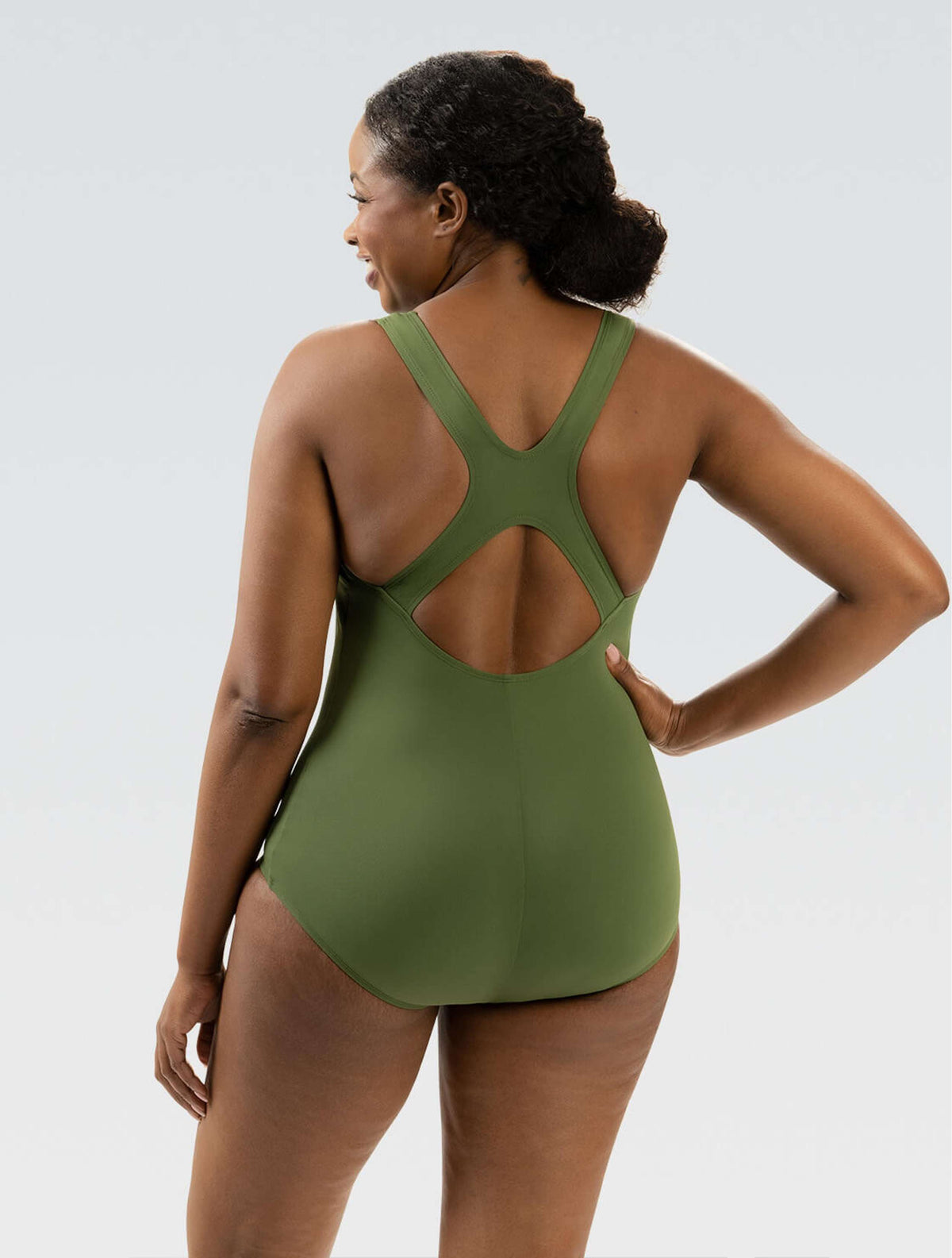 Women's Aquashape Conservative Lap : Olive - Lap : Olive back