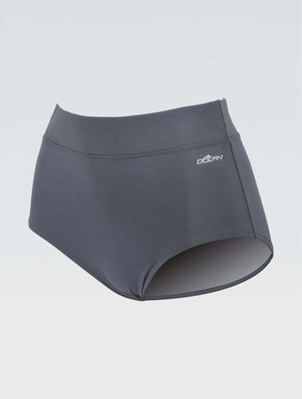 Women's Aquashape Gray Conservative Brief - Gray front