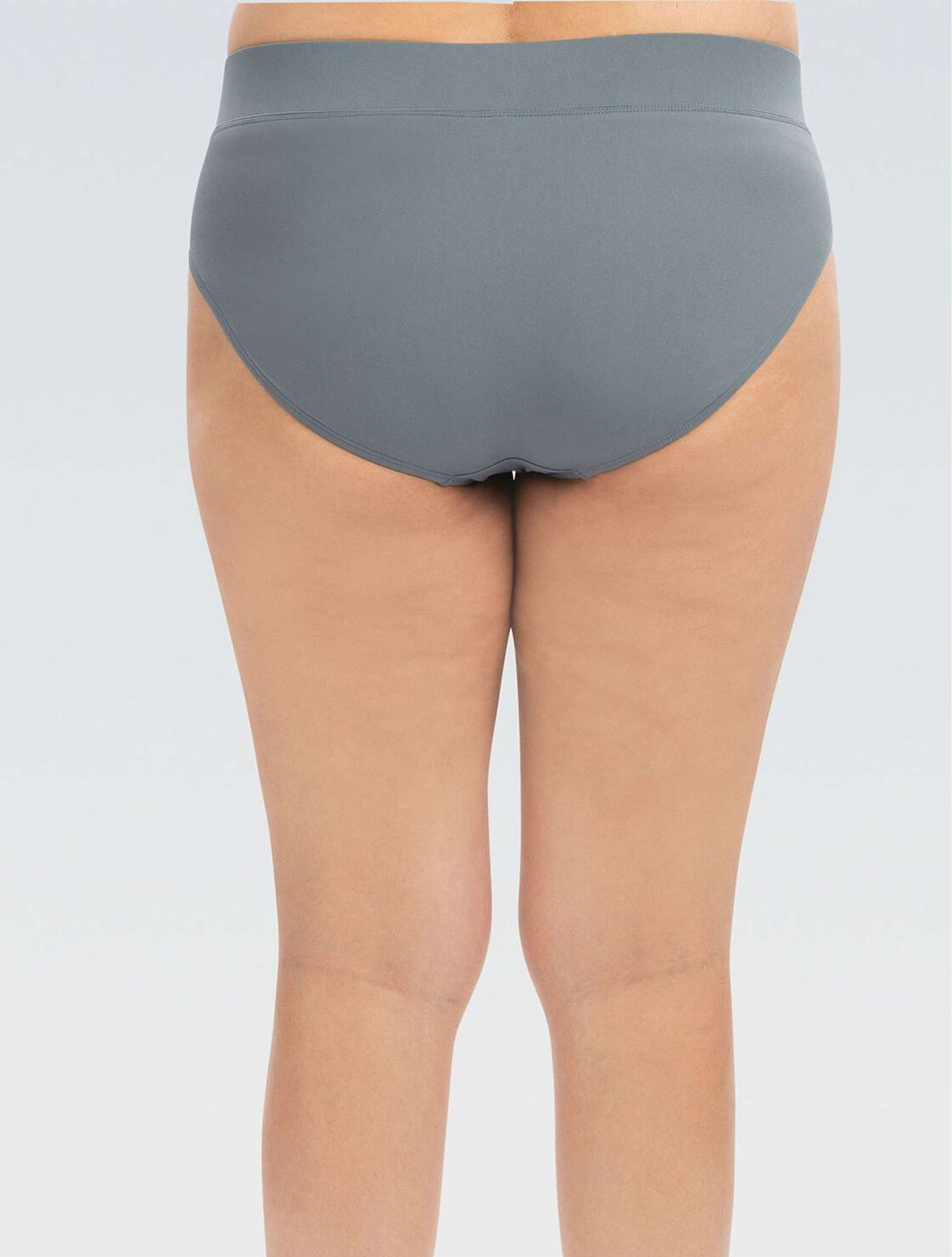 Women's Aquashape Gray Moderate Brief - Gray back