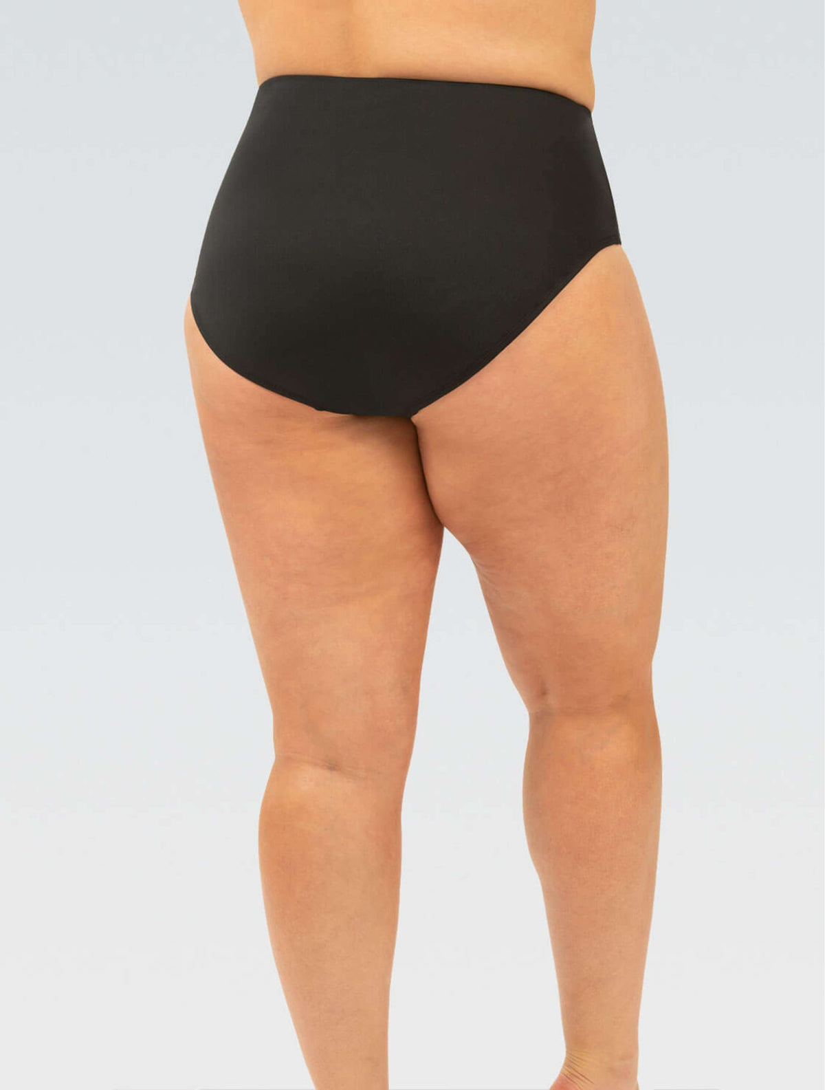 Women's Aquashape High-Waisted Contemporary Brief: Black - High-Waisted back