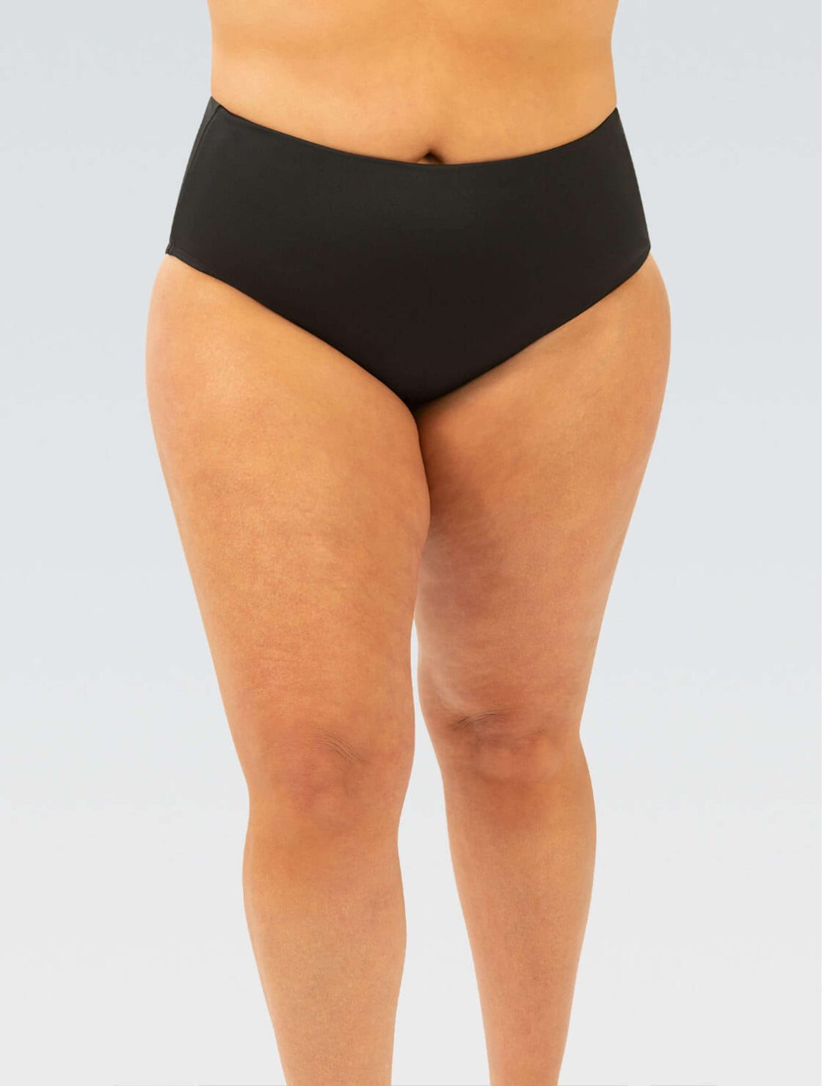 Women's Aquashape High-Waisted Contemporary Brief: Black - High-Waisted front