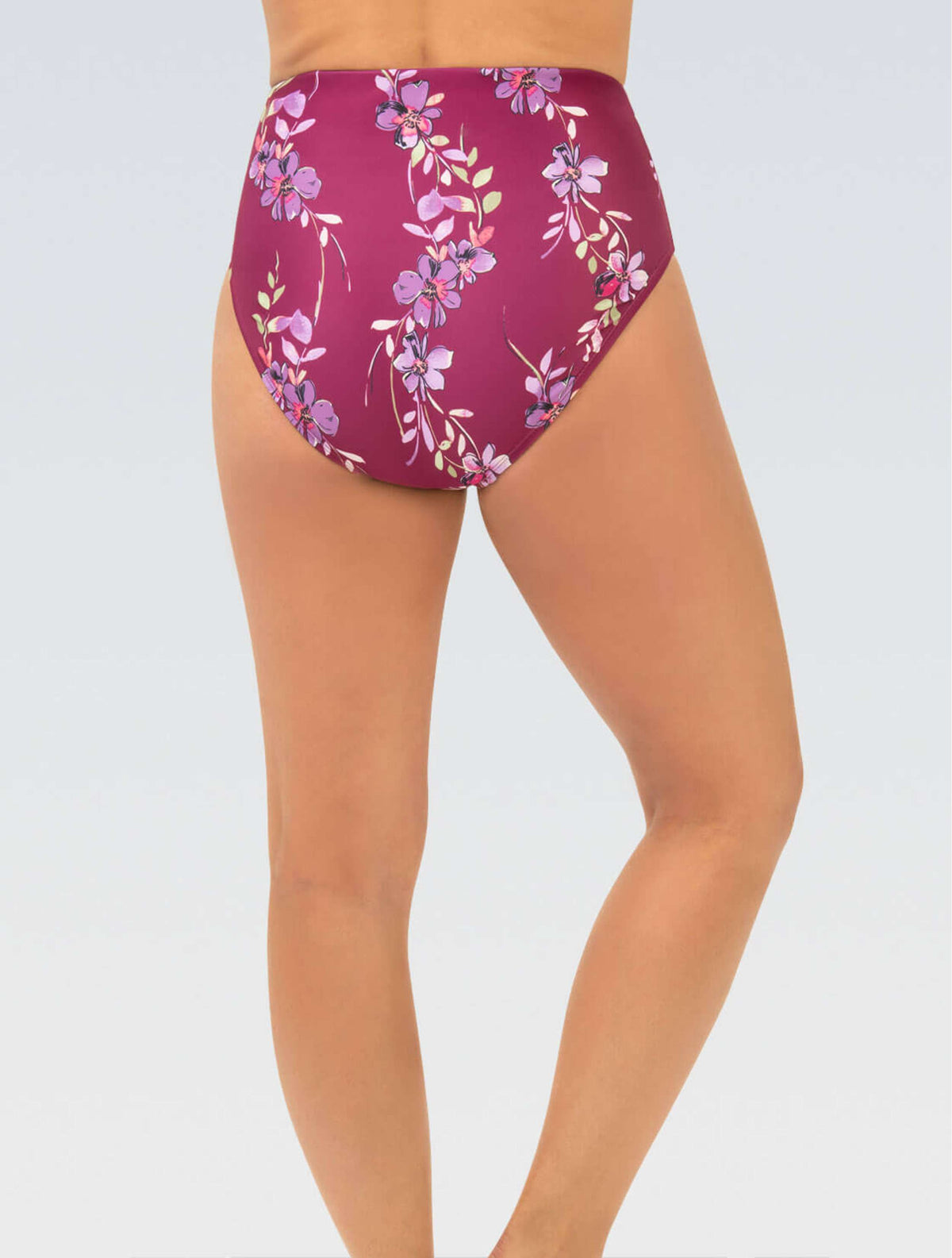 Women's Aquashape High-Waisted Contemporary Brief: Blossom - High-Waisted back